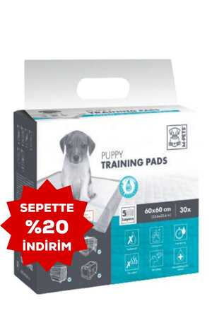 M-PETS - M-Pets Puppy Köpek Çiş Eğitim Pedi 60x60cm 30lu