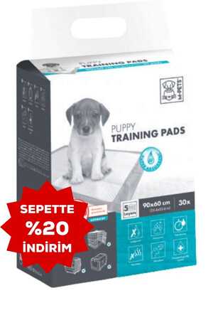 M-Pets Puppy Köpek Çiş Eğitim Pedi 90x60cm 30lu - Thumbnail