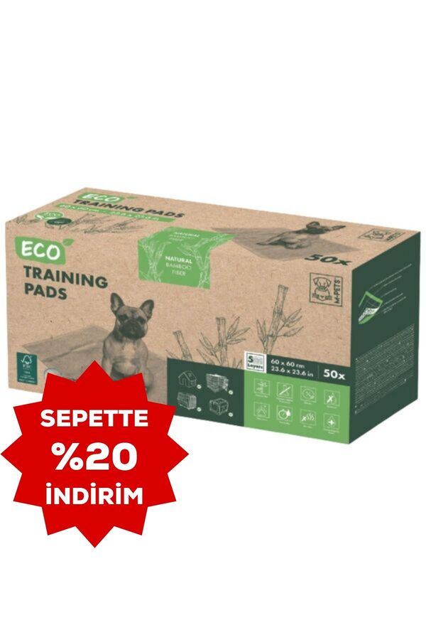 M-Pets Eco Köpek Çiş Eğitim Pedi 60x60cm 50li