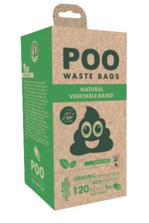 M-PETS - M-Pets Poo Dışkı Poşeti 15 Yaprak Nane Kokulu 8li Paket