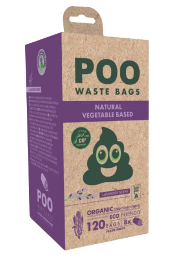 M-Pets Poo Dışkı Poşeti 15 Yaprak Lavanta Kokulu 8li Paket