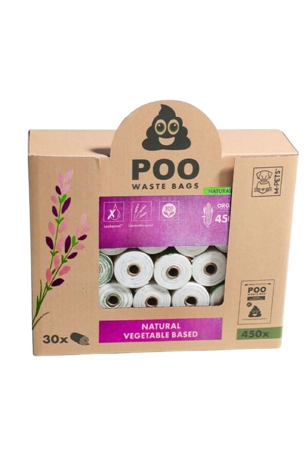 M-Pets Poo Dışkı Poşeti 15 Yaprak Lavanta Kokulu