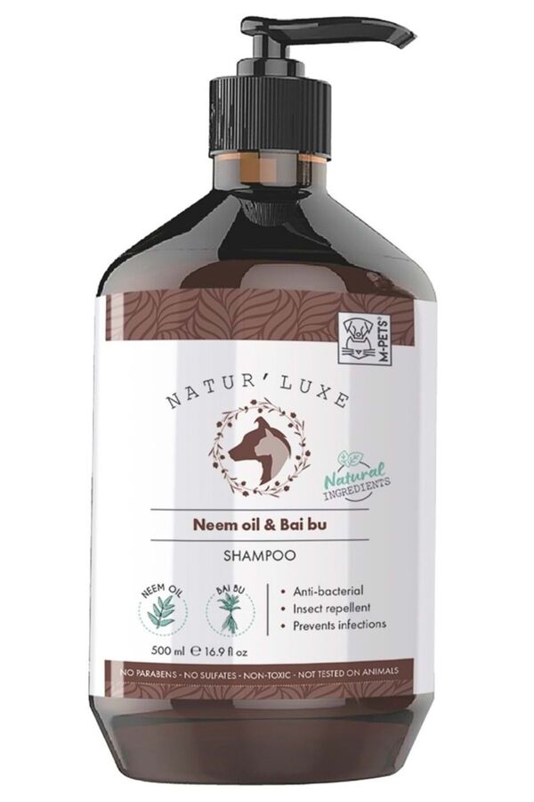 10172199 M-PETS NATURLUXE DOG SHAMPOO NEEM OİL & BAİ BU 500ML