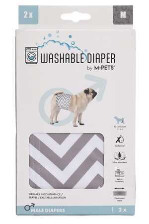 M-PETS - M-Pets Erkek Köpekler İçin Yıkanabilir Külot 2li (M)