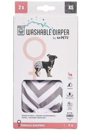 M-PETS - M-Pets Dişi Köpekler İçin Yıkanabilir Külot 2li (XS)