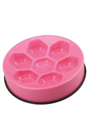 M-PETS - M-Pets Cavity Yavaş Yeme Mama Kabı 1200ml Pembe