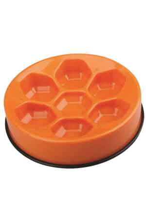 M-PETS - M-Pets Cavity Yavaş Yeme Mama Kabı 1200ml Turuncu