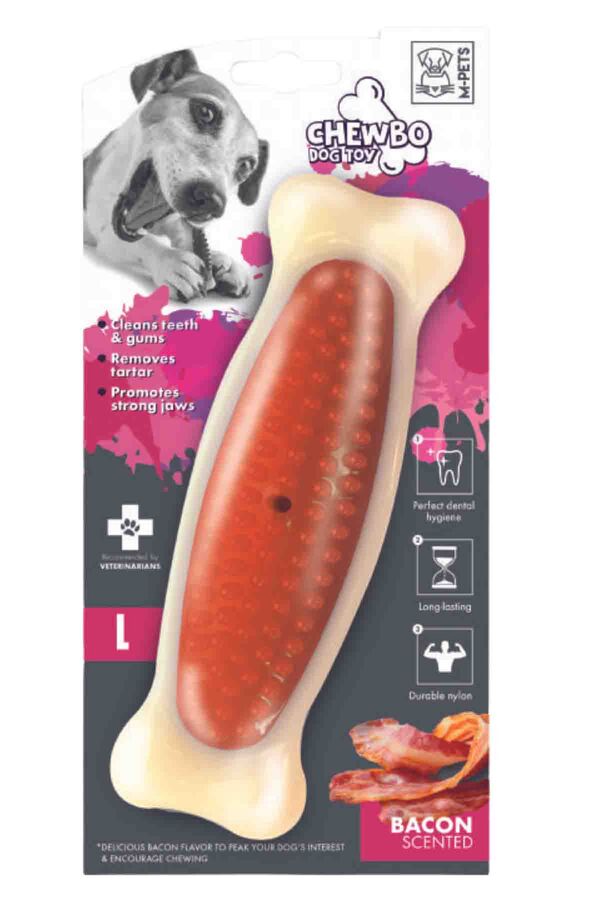 M-Pets Chewbo Bone Dental Et Aromalı Köpek Oyuncağı (L)