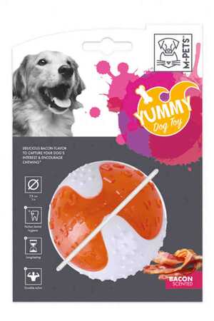 M-PETS - M-Pets Yummy Ball Et Aromalı Kauçuk Köpek Oyuncağı