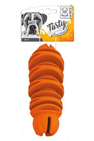 M-PETS - M-Pets Venus Ödül Hazneli Kauçuk Köpek Oyuncağı Turuncu