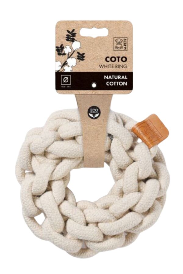 M-Pets Coto White Ring Örgü Halka Oyuncak 13cm