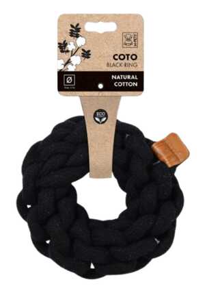 M-PETS - M-Pets Coto Black Ring Örgü Halka Oyuncak 13cm
