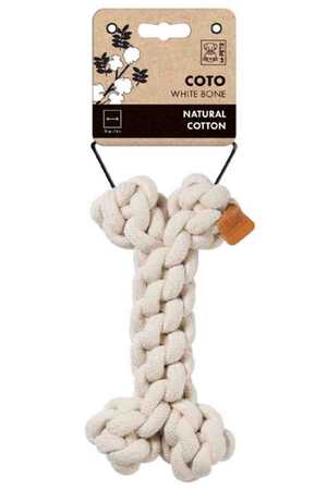 M-PETS - M-Pets Coto White Bone Örgü Kemik Oyuncak 19cm 