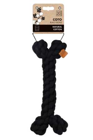 M-PETS - M-Pets Coto Black Bone Köpek Örgü Kemik Oyuncağı 19cm M-PETS - M-Pets Coto Black Bone Köpek Örgü Kemik Oyuncağı 19cm
