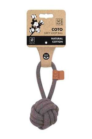 M-PETS - M-Pets Coto Çekmeli Örgü Top Oyuncak Gri 6,5cm M-PETS - M-Pets Coto Çekmeli Örgü Top Oyuncak Gri 6,5cm