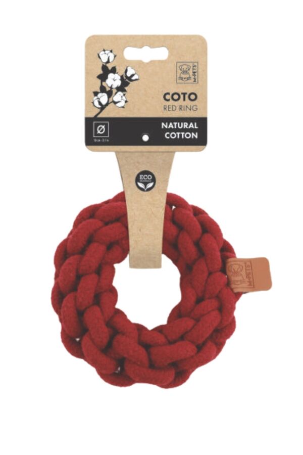 M-Pets Coto Red Ring Örgü Halka Oyuncak 13cm
