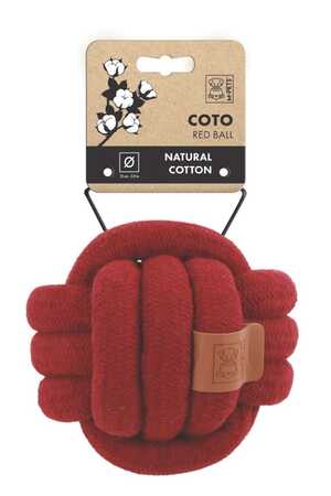 M-PETS - M-Pets Coto Örgü Top Oyuncak Kırmızı 15cm