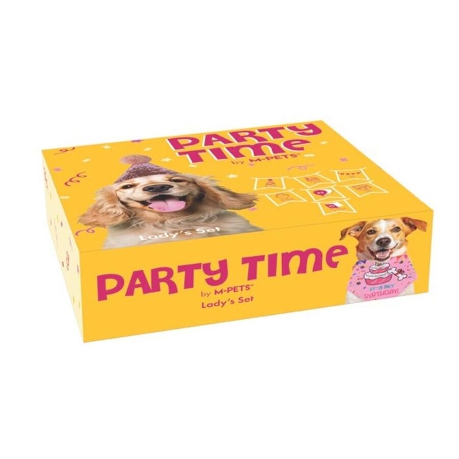 M-Pets Party Time Dişi Köpekler İçin Doğum Günü Seti