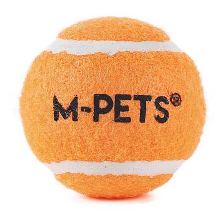 M-Pets HOP Tenis Topu 6.4cm Turuncu (3 Adet) (1)