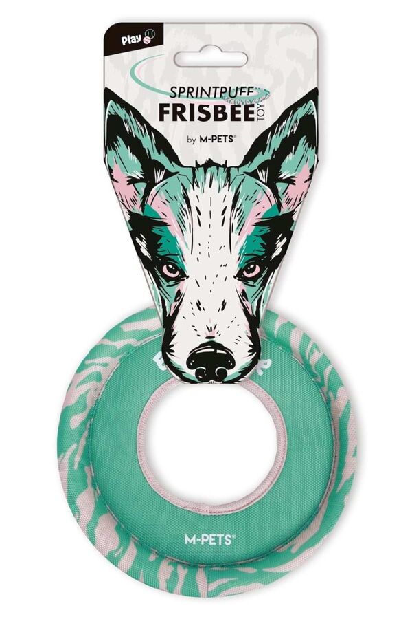 M-Pets Sprintpuff Frisbee Köpek Oyuncağı Pembe Yeşil
