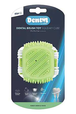M-Pets Dental Squeaky Cube Diş Fırçalı Köpek Oyuncağı