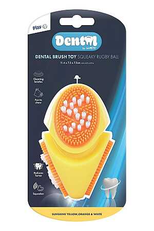 M-Pets Dental Squeaky Ruby Ball Diş Fırçalı Köpek Oyuncağı