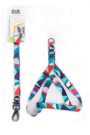 ALLY PAWS - Ally Paws Harness & Leash Tape Göğüs Tasması ve Gezdirme Kayışı Medium 2cmx120cm