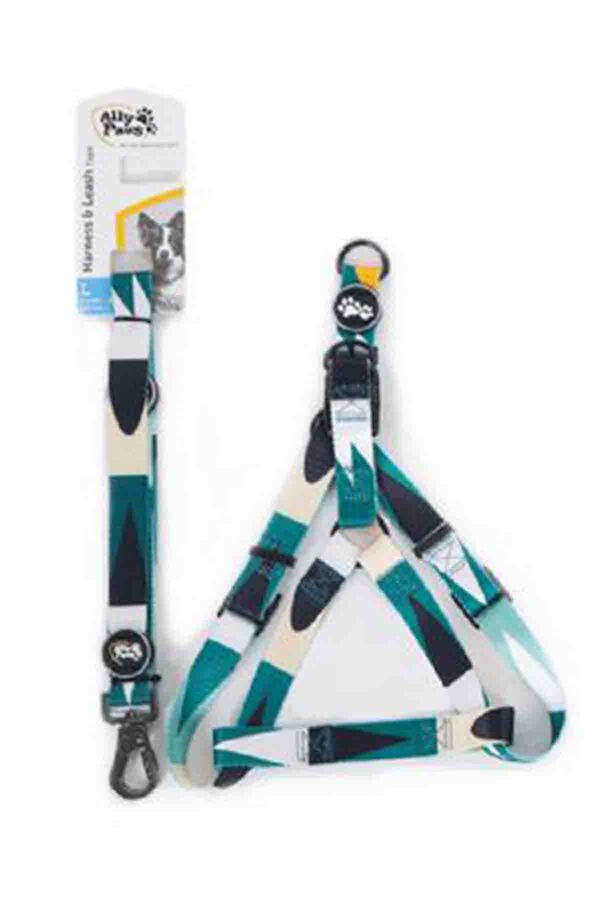 Ally Paws Harness & Leash Tape Göğüs Tasması ve Gezdirme Kayışı Large 2