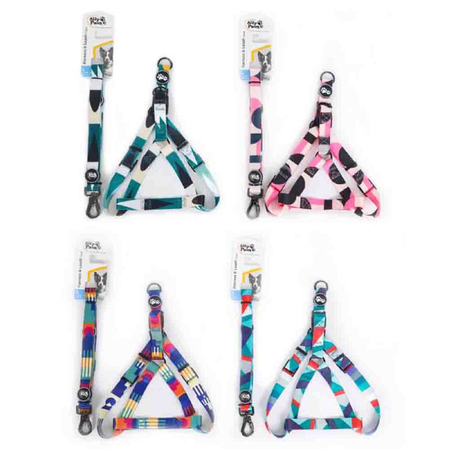 Ally Paws Harness & Leash Tape Göğüs Tasması ve Gezdirme Kayışı Large 2