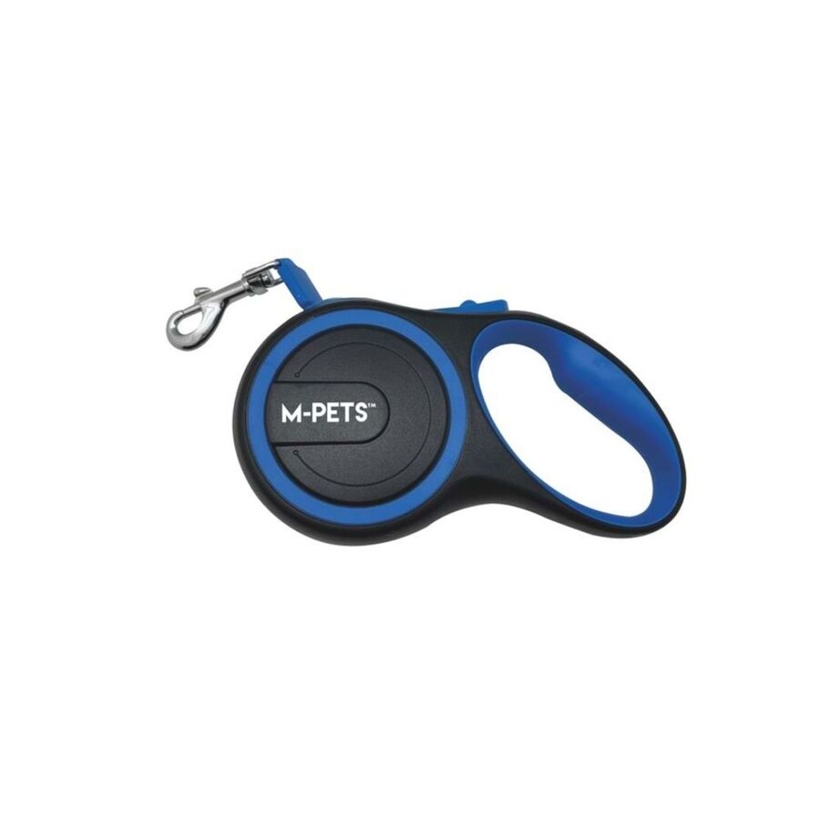 M-Pets Liberty Otomatik Şerit Gezdirme Kayışı Mavi 5mt M