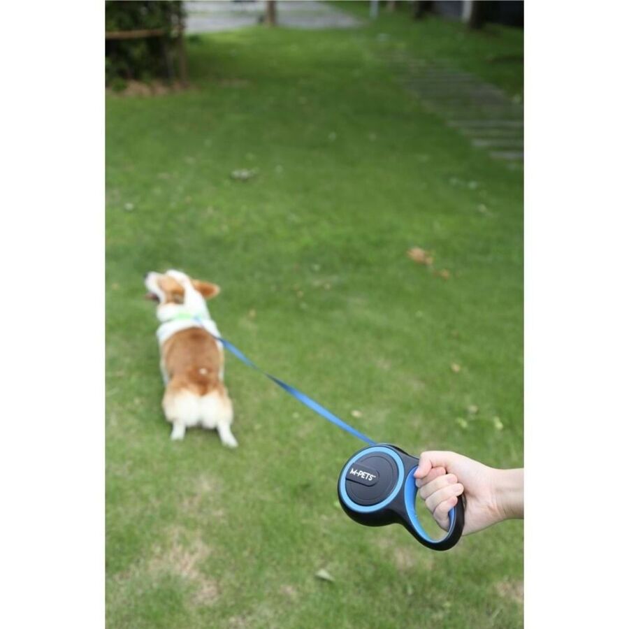 M-Pets Liberty Otomatik Şerit Gezdirme Kayışı Mavi 5mt M