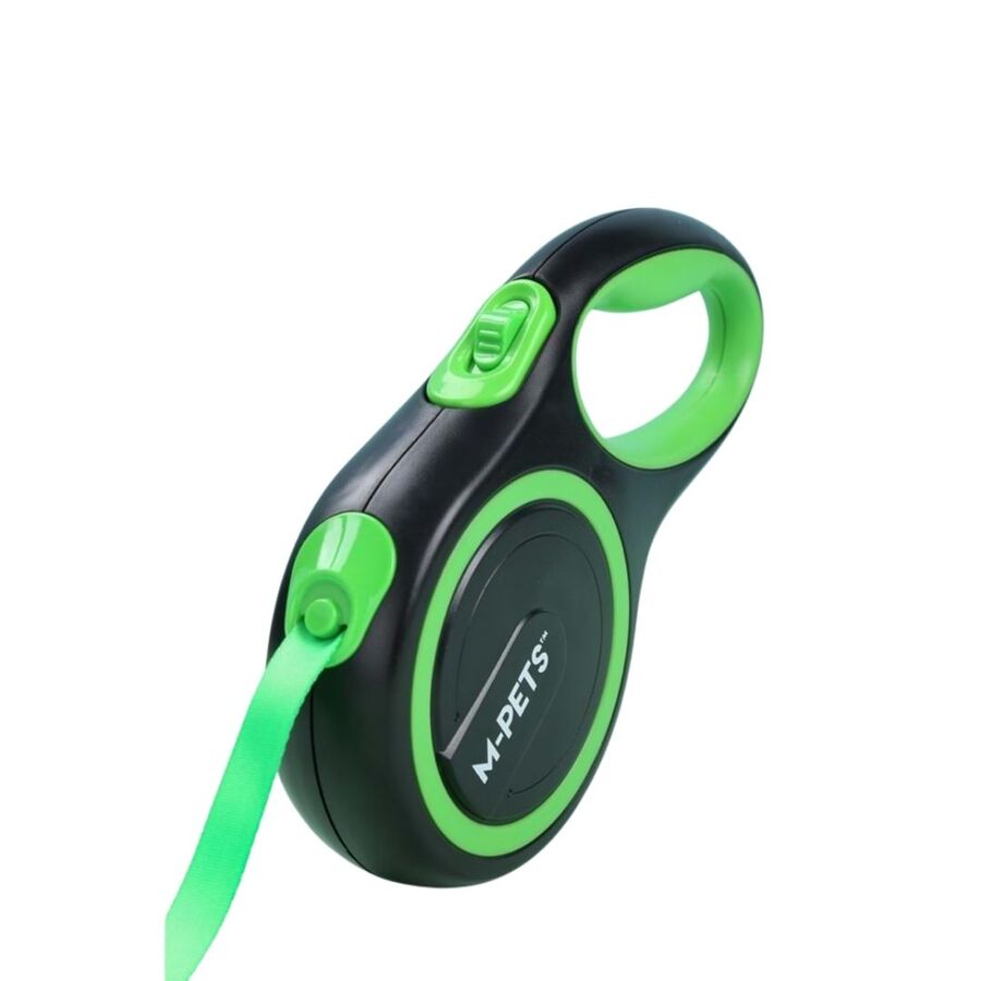 M-Pets Liberty Otomatik Şerit Gezdirme Kayışı Yeşil 3m S