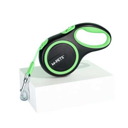 M-Pets Liberty Otomatik Şerit Gezdirme Kayışı Yeşil 3m S - Thumbnail (2)