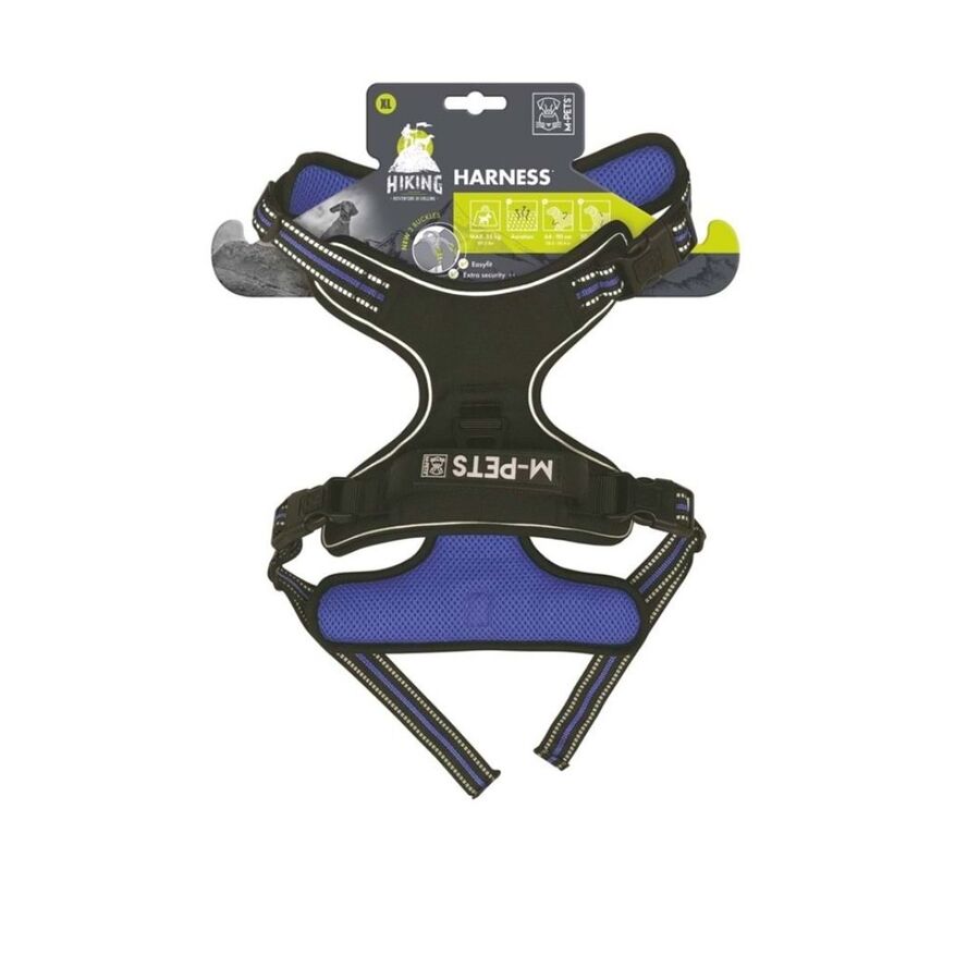 M-Pets Hiking Reflektörlü Soft Sırt Tasması Mavi (XL)