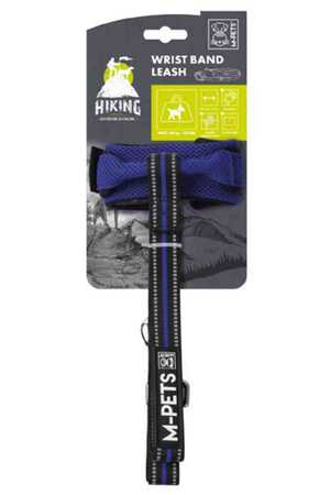 M-PETS - M-Pets Hiking Wrist Bilek Bantlı Gezdirme Tasması Mavi