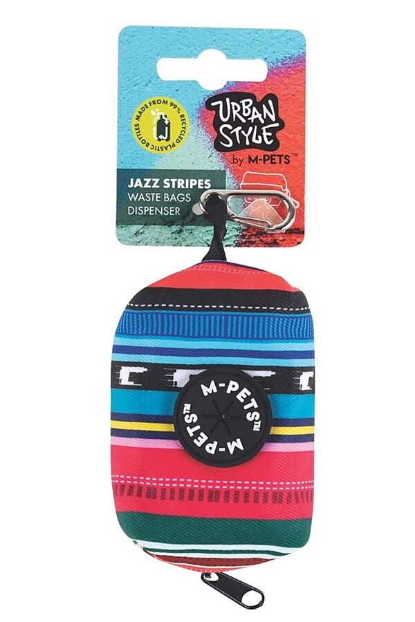 M-Pets Urbanstyle Jazz Stripes Dışkı Poşeti Çantası - 1