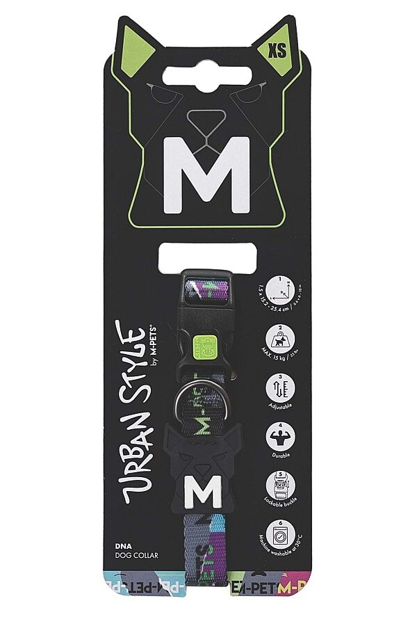 M-Pets Urbanstyle DNA Köpek Boyun Tasması (XS) - 1