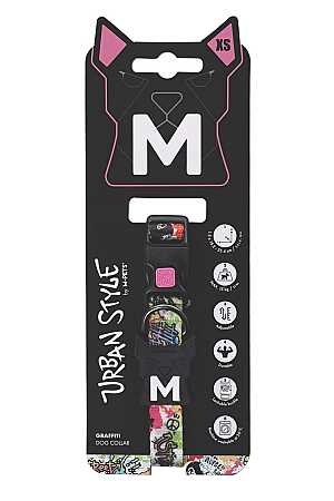 M-Pets Urbanstyle Graffiti Köpek Boyun Tasması (XS)