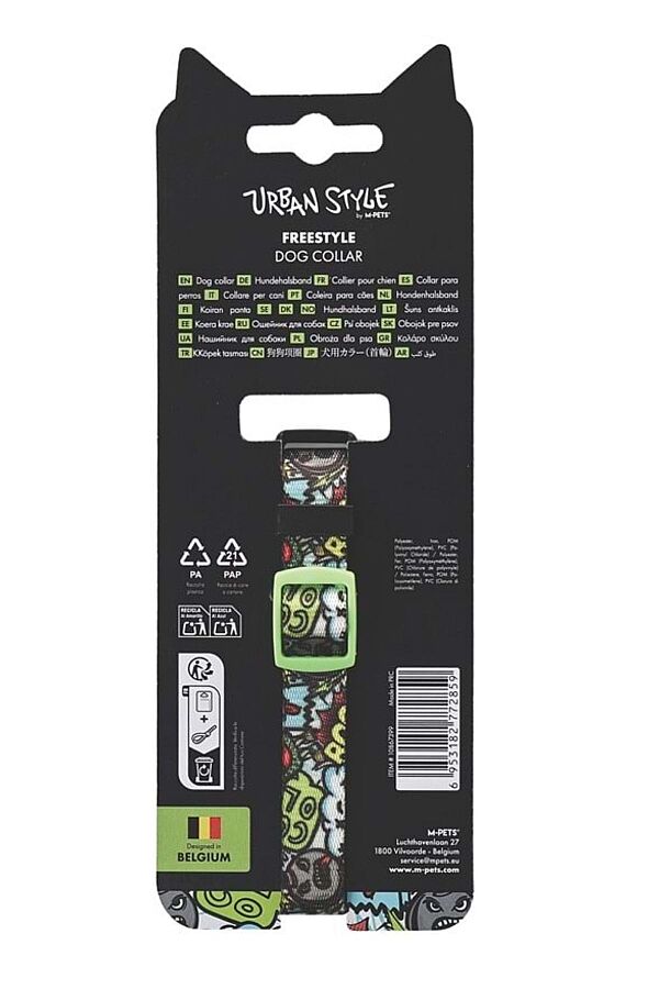 M-Pets Urbanstyle Freestyle Renkli Köpek Boyun Tasması (XS) - 5