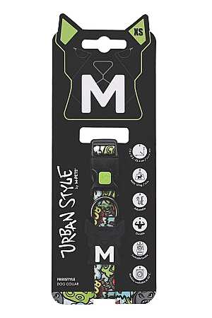 M-Pets Urbanstyle Freestyle Renkli Köpek Boyun Tasması (XS)