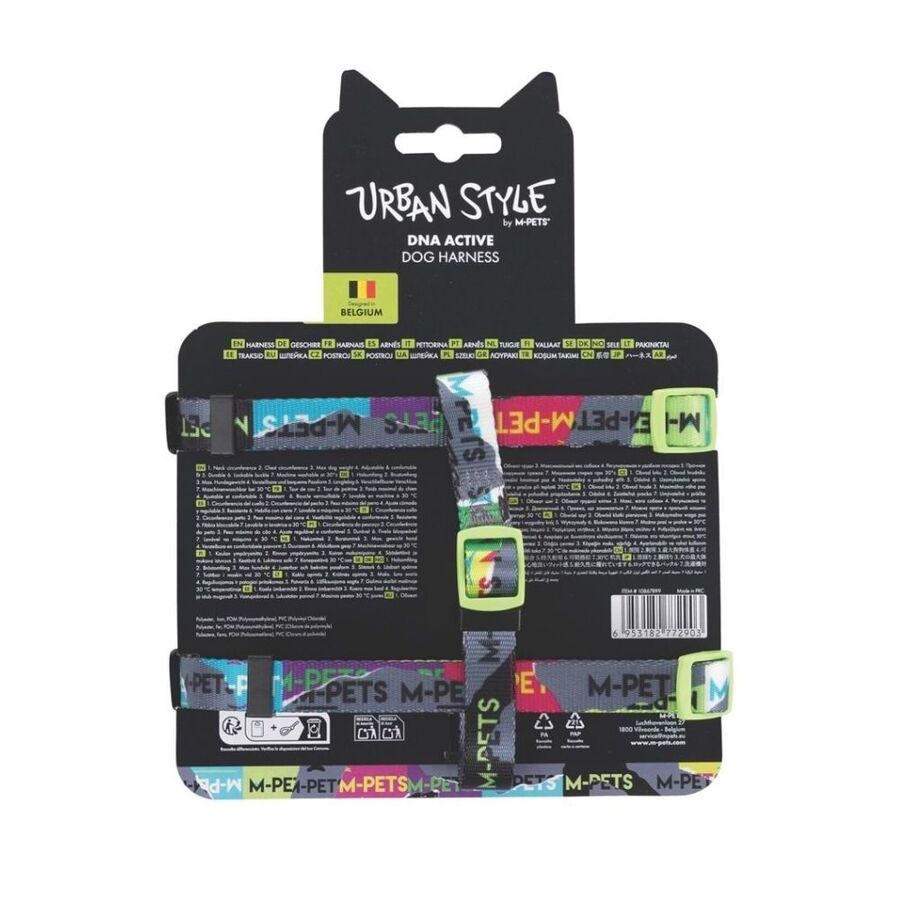 M-Pets Urbanstyle DNA Active Köpek Göğüs Tasması (S) - 5