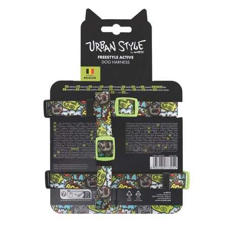 M-Pets Urbanstyle Multicolor Active Köpek Göğüs Tasması (XS) - 5