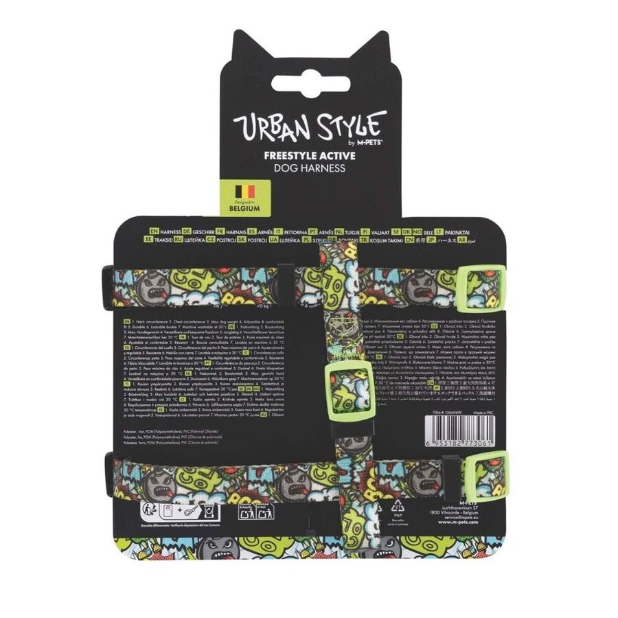 M-Pets Urbanstyle Multicolor Active Köpek Göğüs Tasması (S) - 5