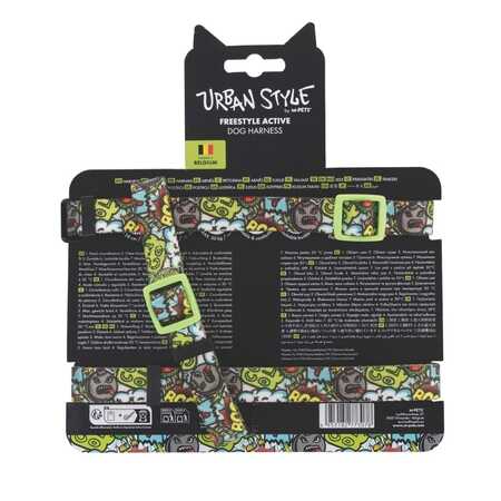 M-Pets Urbanstyle Multicolor Active Köpek Göğüs Tasması (M) - 5