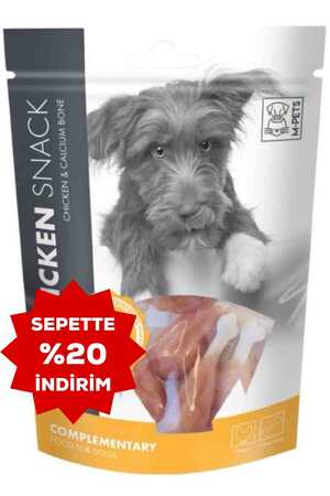 M-Pets Tavuk ve Kalsiyumlu Kemik Köpek Ödülü 80gr - Thumbnail