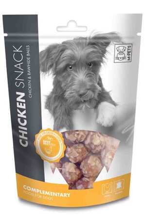 M-PETS - M-Pets Chicken & Rawhide Balls Tavuklu Köpek Ödül Maması 80gr