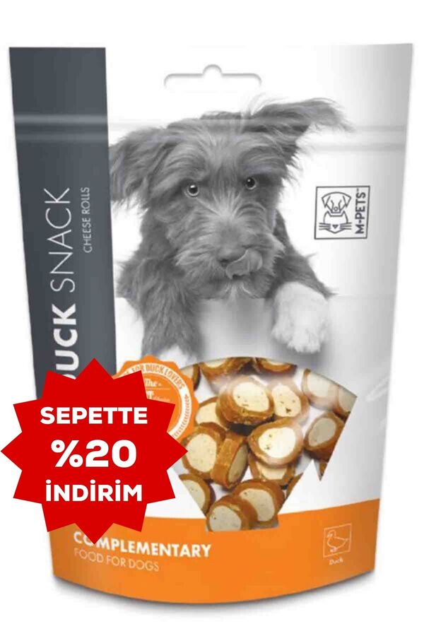 M-Pets Duck Cheese Rolls Ördekli Köpek Ödül Maması 80gr