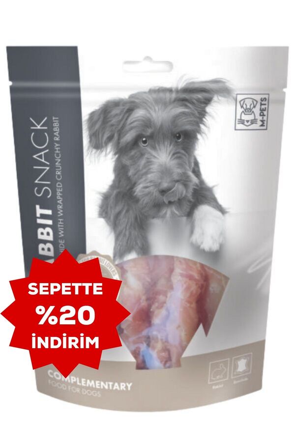 M-Pets Crunchy Tavşan Derili Köpek Ödül Maması 144gr