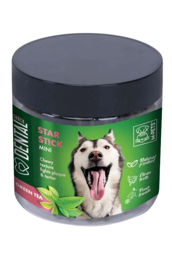 M-Pets Yeşil Çaylı Diş Sağlığı için Köpek Ödülü 110gr
