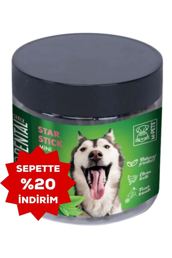 M-Pets Yeşil Çaylı Diş Sağlığı için Köpek Ödülü 110gr